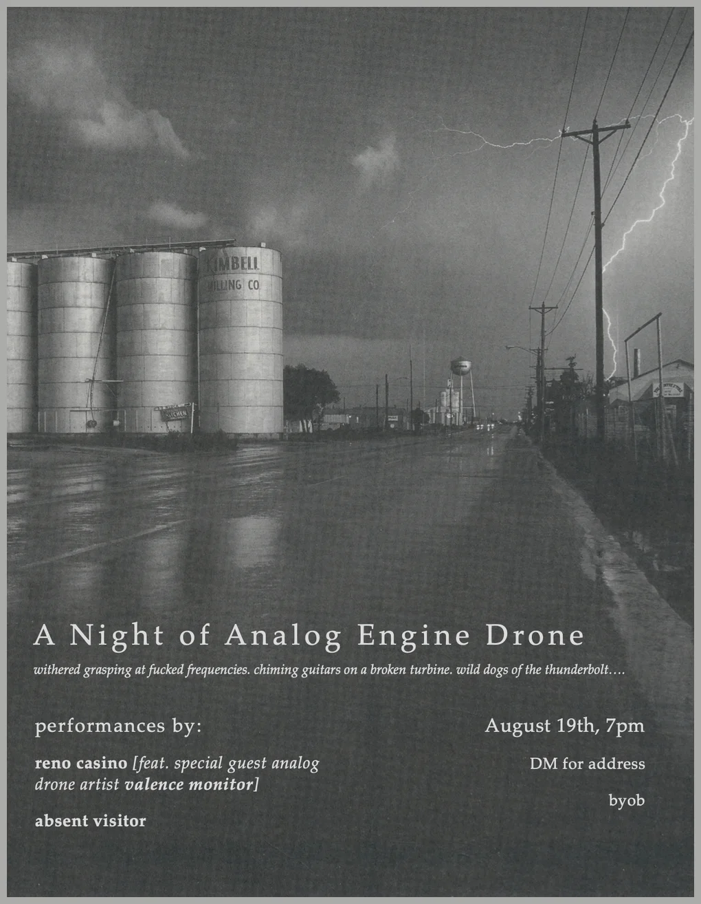 Jax Pizza Concert Flyer